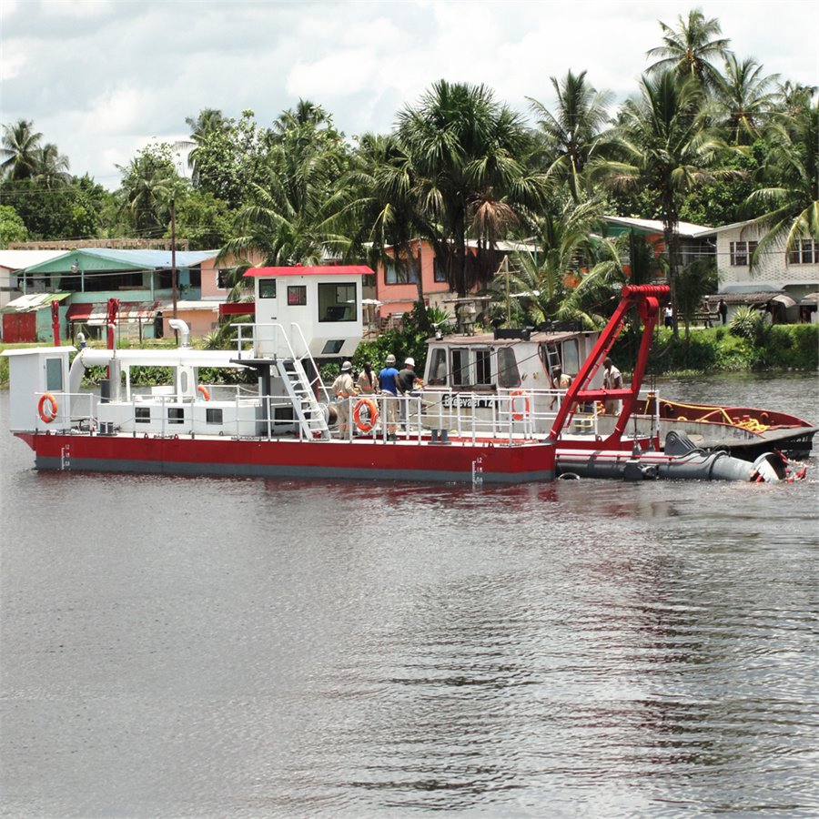 Portable River Suction Dredging Equipment Nrov Hauv Nroog Siv